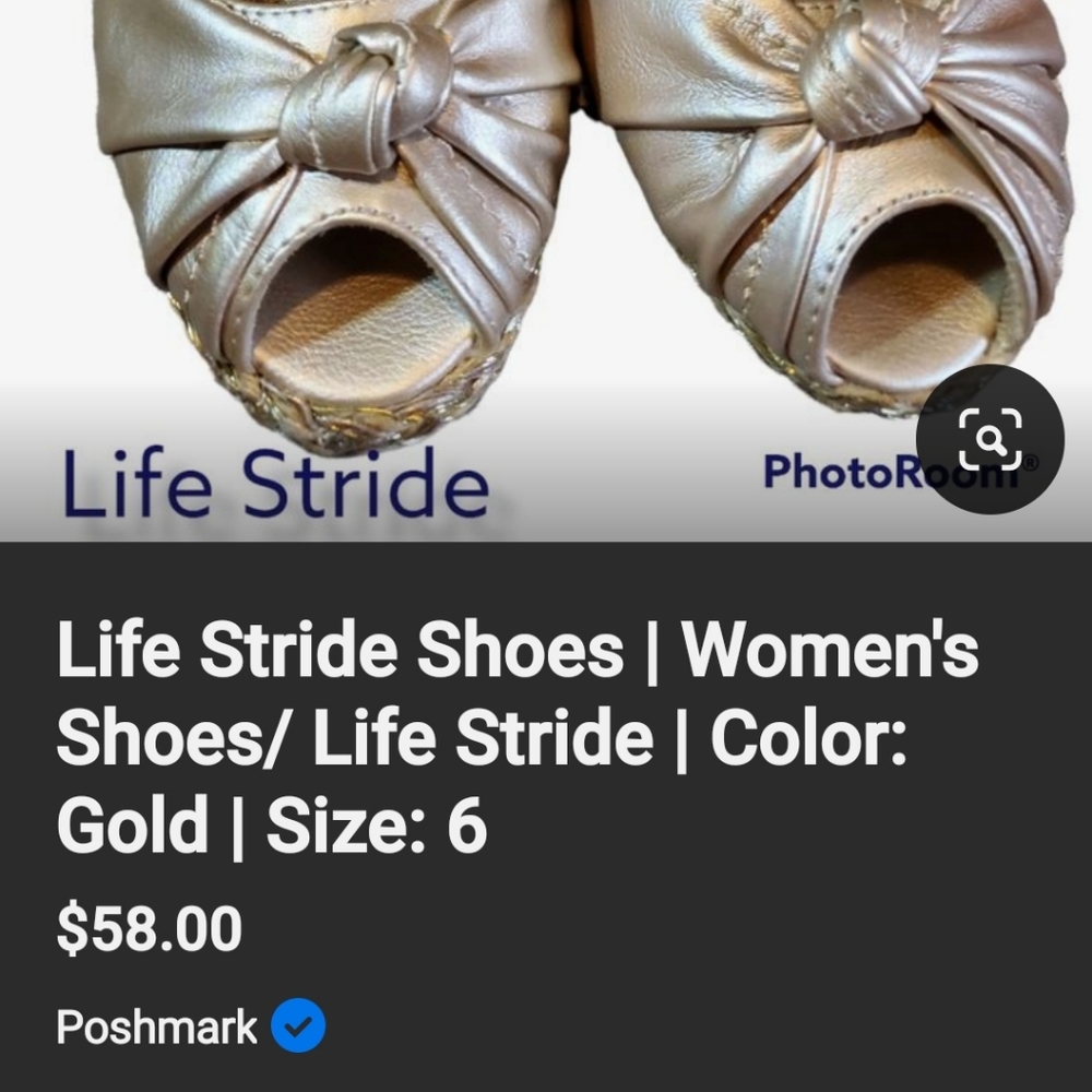 Life Stride golden wedge very comfortable